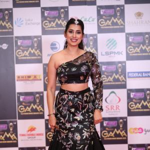 Priya Hegde Stuns in Black Floral Lehenga at Tollywood Movie Awards 2025