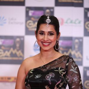 Priya Hegde Stuns in Black Floral Lehenga at Tollywood Movie Awards 2025