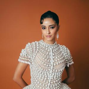 Ananya Panday Shines in Stunning Pearl Embellished Mini Dress