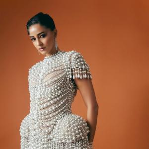 Ananya Panday Shines in Stunning Pearl Embellished Mini Dress