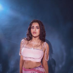 Rashi Singh Dazzles in Pastel Glam Crop Top and Shimmer Skirt
