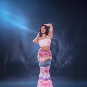 Rashi Singh Dazzles in Pastel Glam Crop Top and Shimmer Skirt