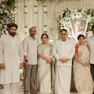 Allu Aravind Family Performs Pedda Karma of Kanakaratnamma Allu