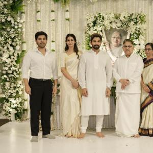 Allu Aravind Family Performs Pedda Karma of Kanakaratnamma Allu