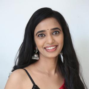 Trupthi Ravindra Looks Gorgeous in Red Saree with Black Blouse