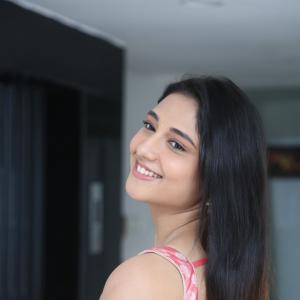 Ritika Nayak Looks Elegant in Pink Silk Saree with Golden Accessories