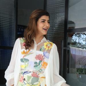 Manchu Lakshmi Shines in Elegant Floral Outfit with Modern Charm