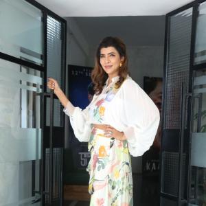 Manchu Lakshmi Shines in Elegant Floral Outfit with Modern Charm