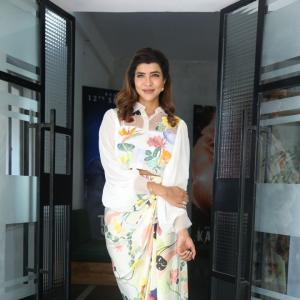 Manchu Lakshmi Shines in Elegant Floral Outfit with Modern Charm