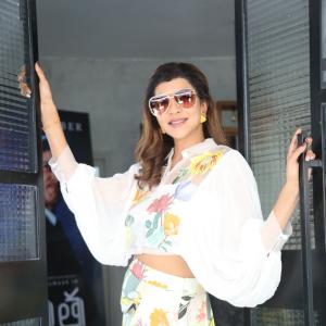 Manchu Lakshmi Shines in Elegant Floral Outfit with Modern Charm