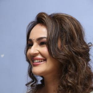 Seerat Kapoor Dazzles in Mint Green and Silver Saree