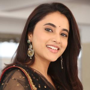 Priyanka Arul Mohan in Black and Gold Traditional Outfit | Elegant Look