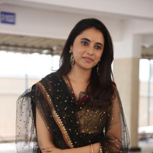 Priyanka Arul Mohan in Black and Gold Traditional Outfit | Elegant Look