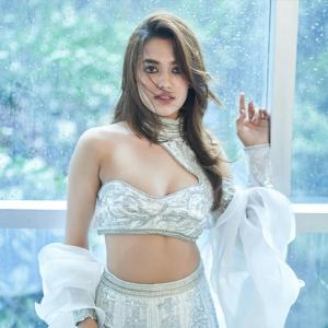 Vidhi Yadav looks stunning in silver white lehenga