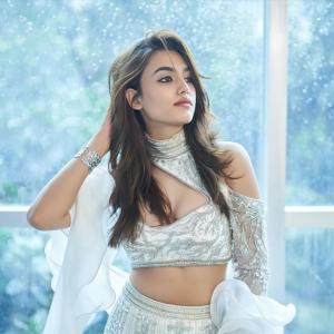 Vidhi Yadav looks stunning in silver white lehenga