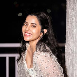 Komalee Prasad Radiates Elegance in White Embellished Outfit