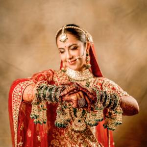 Elegant Indian Bridal Look of Avika Gor in Red Lehenga with Traditional Jewelry