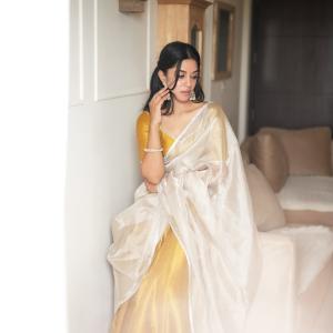 Mirnalini Ravi in Traditional Saree: Elegant Indian Actress Look