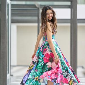 Kriti Shetty Stuns in Vibrant Floral Dress: A Stylish Look