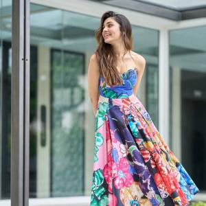 Kriti Shetty Stuns in Vibrant Floral Dress: A Stylish Look