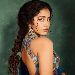 Anupama Parameswaran Stuns in Elegant Blue Floral Embroidered Anarkali