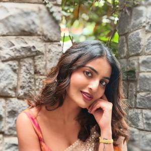 Actress Ananya Nagalla Radiates Elegance in a Vibrant Multicolor Saree