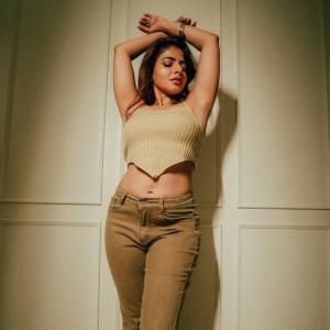 Actress Ishwarya Menon Looks Stunning in a Chic Casual Outfit