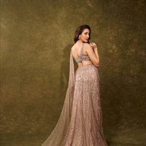 Pragya Jaiswal Shines in a Glittering Designer Saree
