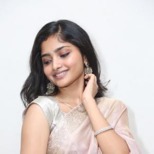 Actress Preeti Looks Elegant in a Soft Pink Silk Saree