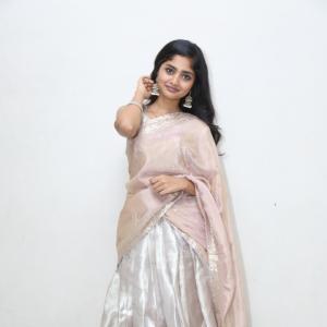 Actress Preeti Looks Elegant in a Soft Pink Silk Saree