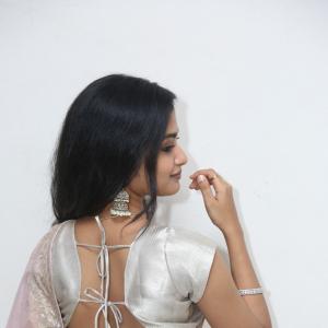 Actress Preeti Looks Elegant in a Soft Pink Silk Saree