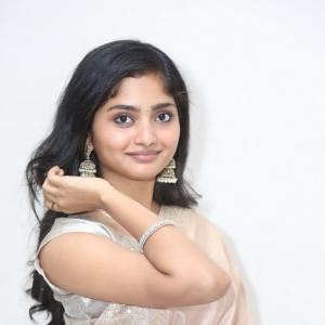 Actress Preeti Looks Elegant in a Soft Pink Silk Saree