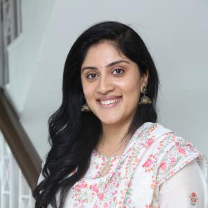 Dhanya Balakrishna Radiates Grace in a Floral White Kurta Look