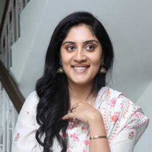 Dhanya Balakrishna Radiates Grace in a Floral White Kurta Look