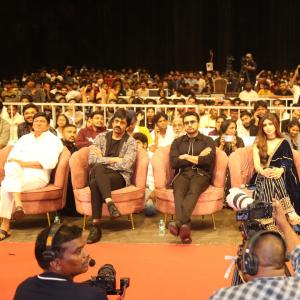 Mass Jathara Movie Pre-Release Event Filled with Energy and Excitement