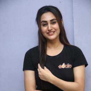 Archana Iyer Casual Look in Black T-Shirt and Denim Jeans