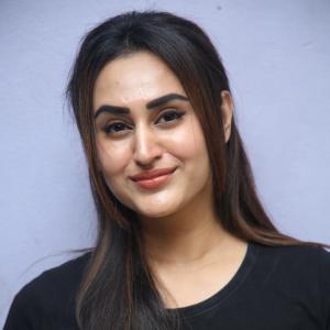 Archana Iyer Casual Look in Black T-Shirt and Denim Jeans