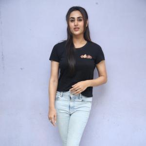 Archana Iyer Casual Look in Black T-Shirt and Denim Jeans
