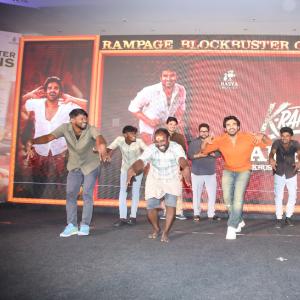Kiran Abbavaram Celebrates K-Ramp Blockbuster Success at Rampage Event in Hyderabad