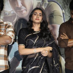 Manasa Chowdary Stuns In Elegant Black Saree With Golden Embroidery At Event