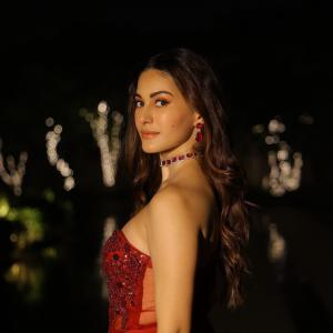 Stunning Red Designer Gown Look – Elegant Evening Fashion Photoshoot