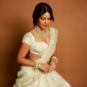 Ivory Bridal Look Inspired by Priyanka Chopra – Classic Indian Ethnic Fashion