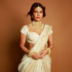 Ivory Bridal Look Inspired by Priyanka Chopra – Classic Indian Ethnic Fashion