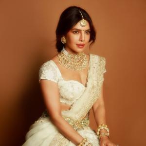 Ivory Bridal Look Inspired by Priyanka Chopra – Classic Indian Ethnic Fashion