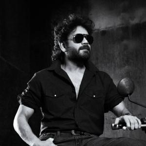 Nagarjuna’s Stylish Rugged Look on Royal Enfield Motorcycle