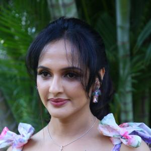Jyoti Poorvaj Radiates Charm in a Stylish Floral Dress | Outdoor Garden Photoshoot
