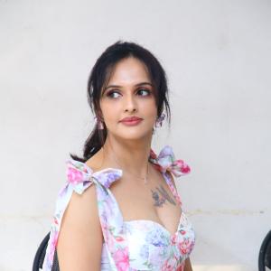 Jyoti Poorvaj Radiates Charm in a Stylish Floral Dress | Outdoor Garden Photoshoot