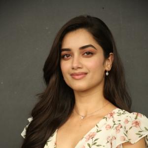 Actress Bhagyashri Borse Looks Stunning in Floral Dress Photoshoot