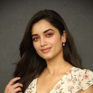 Actress Bhagyashri Borse Looks Stunning in Floral Dress Photoshoot