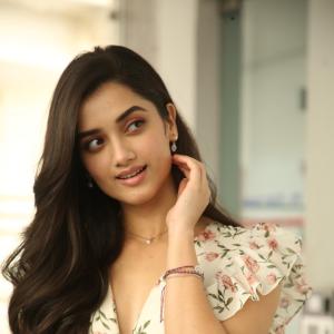 Actress Bhagyashri Borse Looks Stunning in Floral Dress Photoshoot